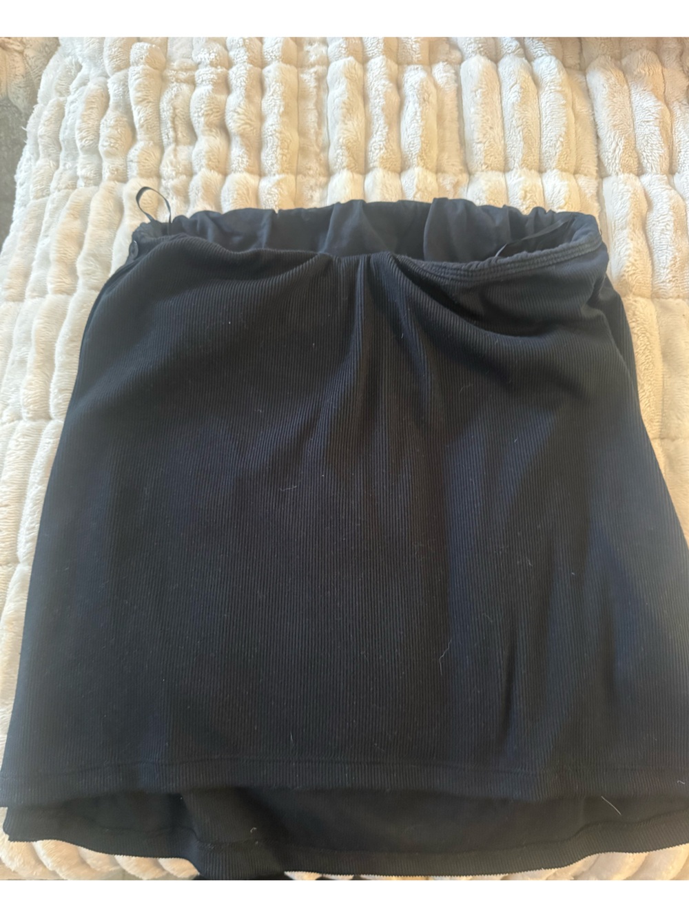 Abercrombie & Fitch Powdered Rib Side-Button Tube Top - black - Picture 5 of 6